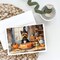 Edge Collections - 5" x 7" - Multicolor - Cairn Terrier Fall Kitchen Pumpkins Greeting Cards Blank Cards with Envelopes - 8 Pieces